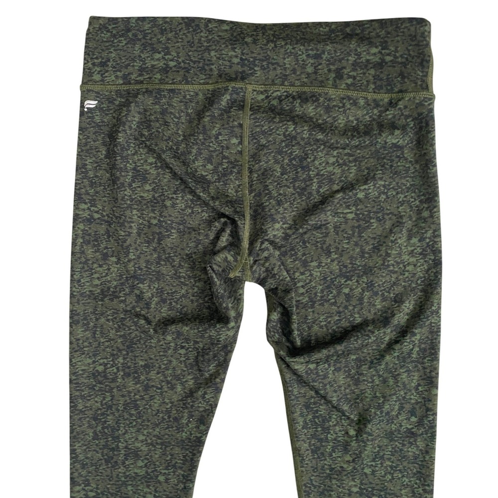 Fabletics Womens Olive Green Space Dye Cropped Leggings CS1829573-2495-17040 M - Picture 9 of 9